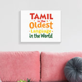 Tamil, die älteste Sprache Leinwanddruck (Insitu (Wohnzimmer))