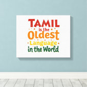 Tamil, die älteste Sprache Leinwanddruck (Insitu (Holzboden))