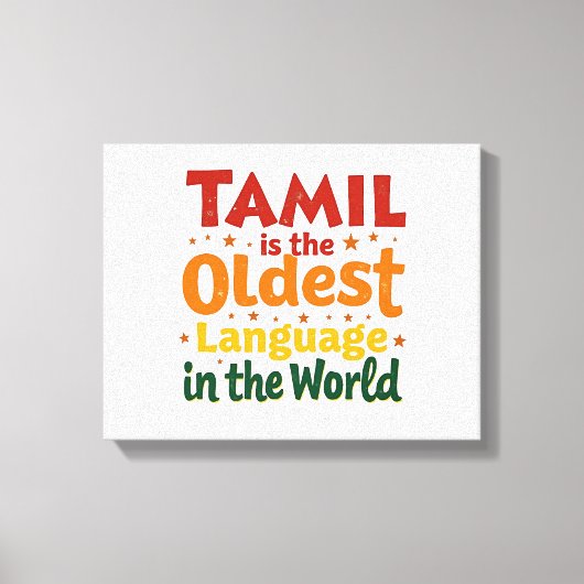 Tamil, die älteste Sprache Leinwanddruck (Vorderseite)
