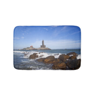Tamil Nadu Heiliges Thiruvalluvar Statue- , Indien Badematte