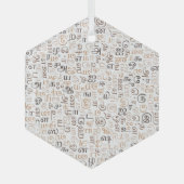 Tamil Ornament Aus Glas (Vorderseite)