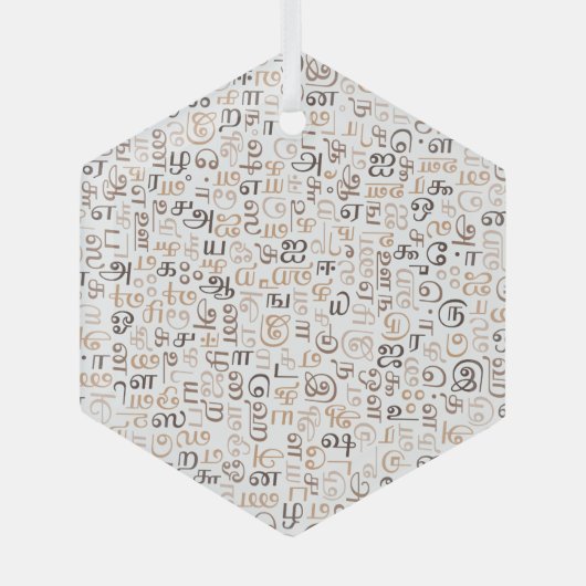 Tamil Ornament Aus Glas (Vorderseite)