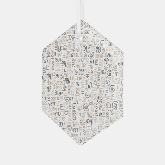 Tamil Ornament Aus Glas (Vorderseite Links)