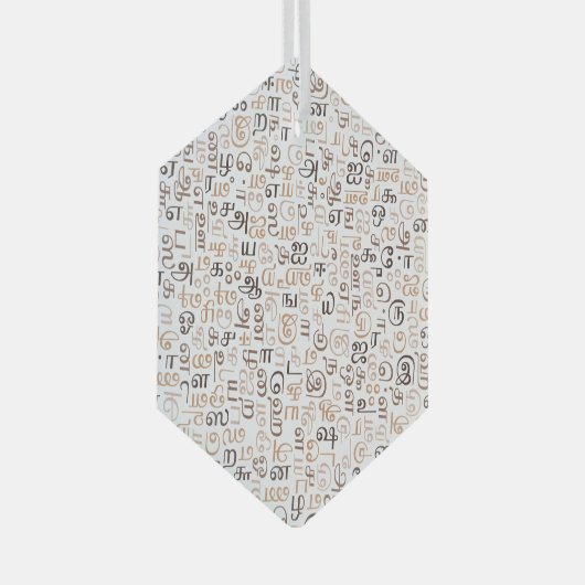 Tamil Ornament Aus Glas (Vorderseite Rechts)