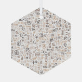 Tamil Ornament Aus Glas (Rückseite)