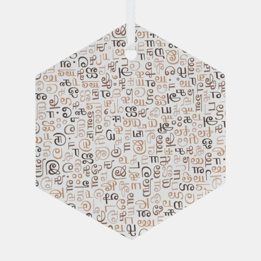 Tamil Ornament Aus Glas (Rückseite)