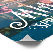 Tamil Woman Miami Resort Pool Malerei Poster (Ecke)