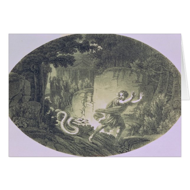 Tamino übte durch eine riesige Schlange aus (Vorderseite (Horizontal))