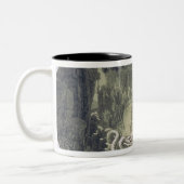 Tamino übte durch eine riesige Schlange aus Zweifarbige Tasse (Links)