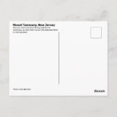 Tammany New Jersey Post Card Postkarte (Rückseite)