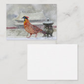 Tammincks Tragopan Card Mitteilungskarte (Vorne/Hinten)