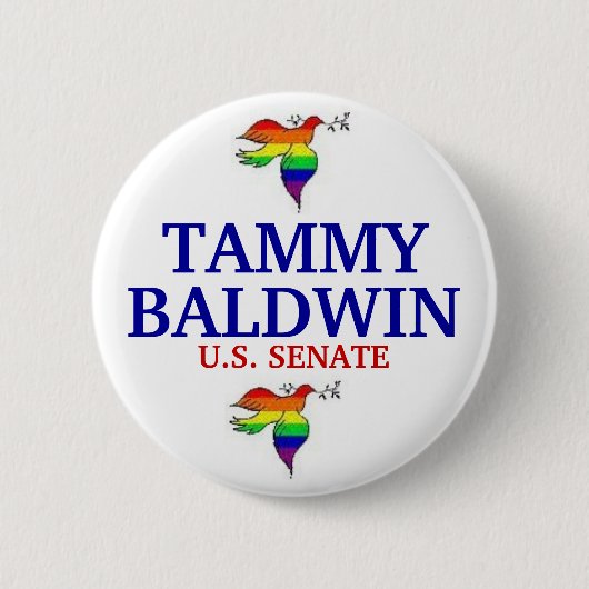 Tammy Baldwin FÜR SENAT Button (Vorderseite)