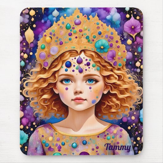 TAMMY ~ Dekoriertes Hübsches Mädchen ~ Mousepad (Vorne)