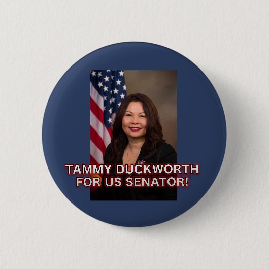 Tammy Duckworth für Knopf US Senatorn-Illinois Button (Vorderseite)