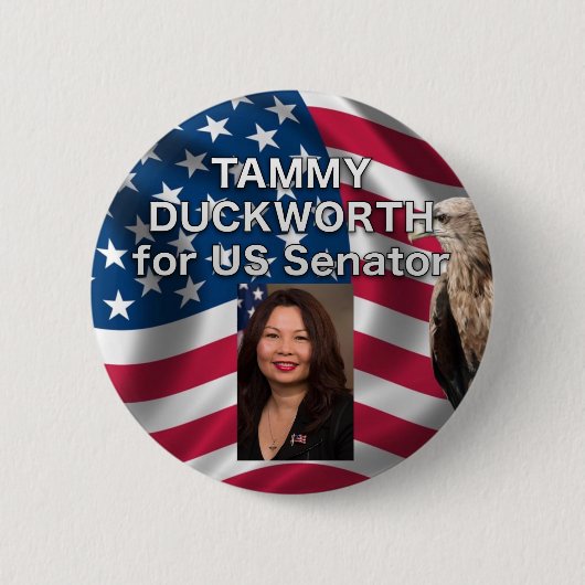 Tammy Duckworth für Knopf US Senatorn-USA Button (Vorderseite)