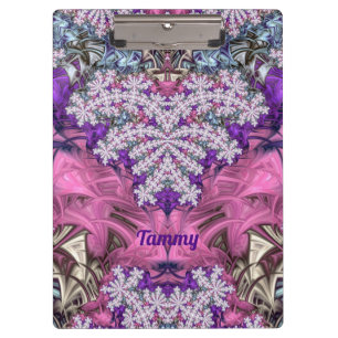 TAMMY ~ FLORAL! ~ Lila Pink White und Blue ~ Klemmbrett