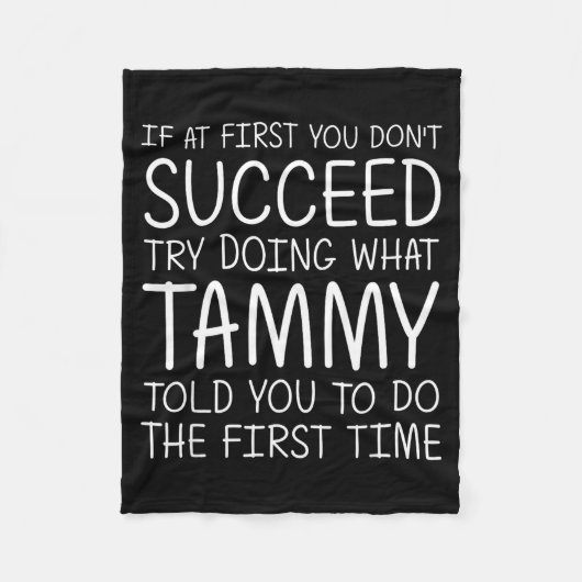 Tammy Gift Name D Birthday Funny Christmas Joke  Fleecedecke (Vorderseite)