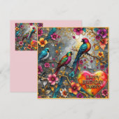 TAMMY ~ Happy Birthday ~ Helle Vögel ~ (Vorne/Hinten)