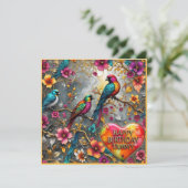 TAMMY ~ Happy Birthday ~ Helle Vögel ~ (Stehend Vorderseite)