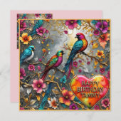 TAMMY ~ Happy Birthday ~ Helle Vögel ~ (Vorne/Hinten)