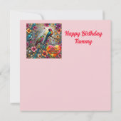 TAMMY ~ Happy Birthday ~ Helle Vögel ~ (Rückseite)