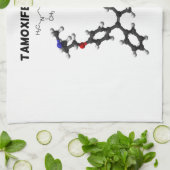 Tamoxifen Anti-Östrogen Therapie im Brustkrebs Geschirrtuch (Gefaltet)