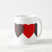 Tampa Bay Buccaneers Football Herzdesign Kaffeetasse (VorderseiteRechts)