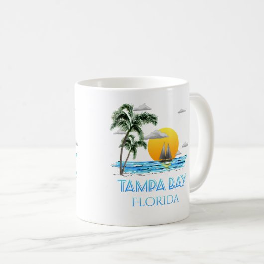 Tampa Bay Florida Kaffeetasse (VorderseiteRechts)
