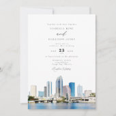 TAMPA BAY Florida Reiseziel Skyline Einladung (Vorderseite)