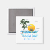 Tampa Bay Florida Sailing Magnet (Vorderseite/Rückseite)