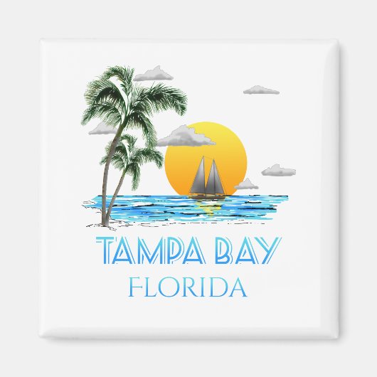 Tampa Bay Florida Sailing Magnet (Vorne)