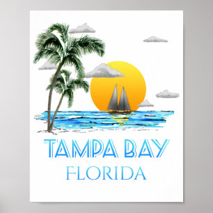 Tampa Bay Florida Sailing Poster