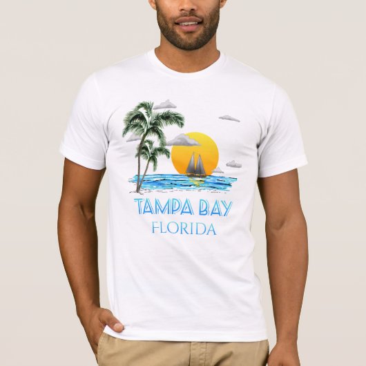 Tampa Bay Florida Sailing T-Shirt (Vorderseite)