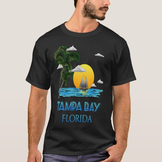 Tampa Bay Florida Sailing T-Shirt (Vorderseite)