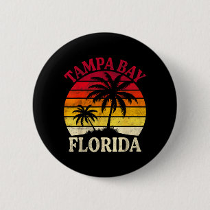 Tampa Bay Florida Strand Trocal Sommer Palme Button