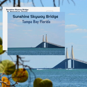 Tampa Bay Florida Sunshine Skyway Fotografie Postkarte