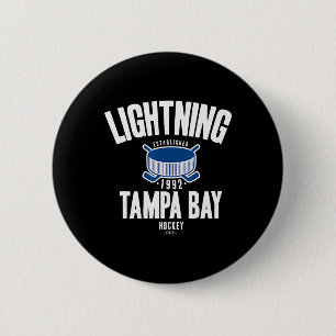 Tampa Bay Lightning Hockey-Puck Schwarz Offiziell  Button