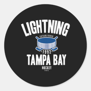 Tampa Bay Lightning Hockey-Puck Schwarz Offiziell  Runder Aufkleber