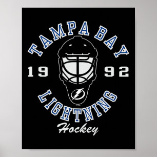 Tampa Bay Lightning Hockeymaske Schwarz Offiziell  Poster