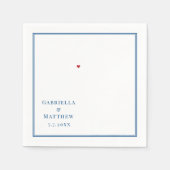 Tampa Bay Map Elegant Wedding Serviette (Vorderseite)