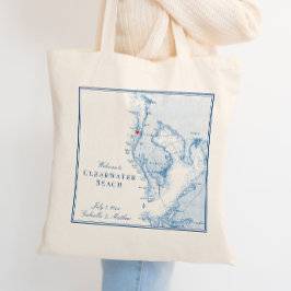 Tampa Bay Map Elegant Wedding Welcome Tragetasche