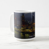 Tampa Bay Night Skyline Kaffeetasse (Vorderseite Links)
