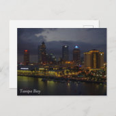Tampa Bay Night Skyline Postkarte (Vorne/Hinten)