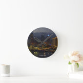 Tampa Bay Night Skyline Runde Wanduhr (Zuhause)