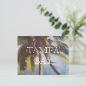 Tampa Bay Palm Tree Postcard Postkarte (Stehend Vorderseite)