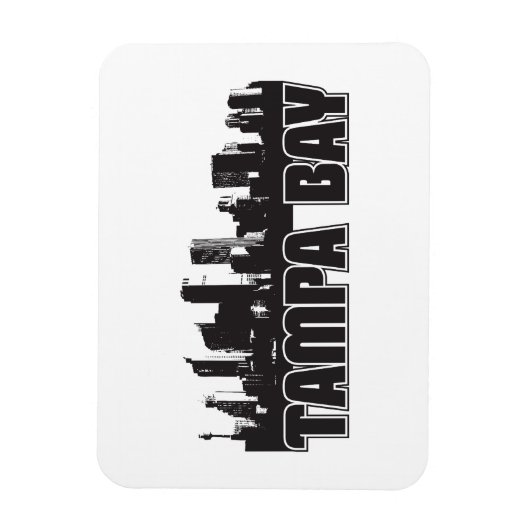 Tampa Bay Skyline Magnet (Vertikal)