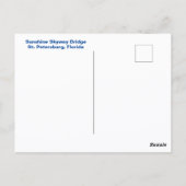 Tampa Bay Sunshine Skyway Bridge Postkarte (Rückseite)