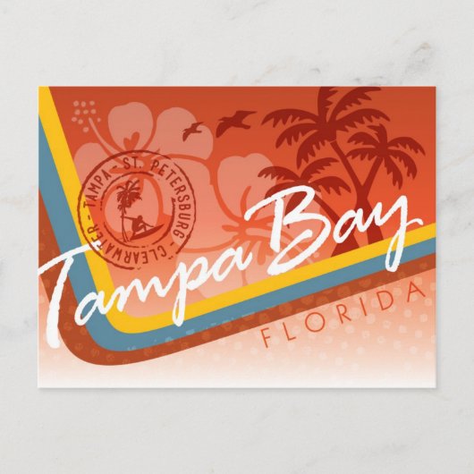 Tampa Bay Tropical Postcard Postkarte (Vorderseite)