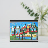Tampa City Vintag Postcard Postkarte (Stehend Vorderseite)