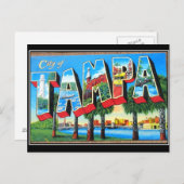Tampa City Vintag Postcard Postkarte (Vorne/Hinten)